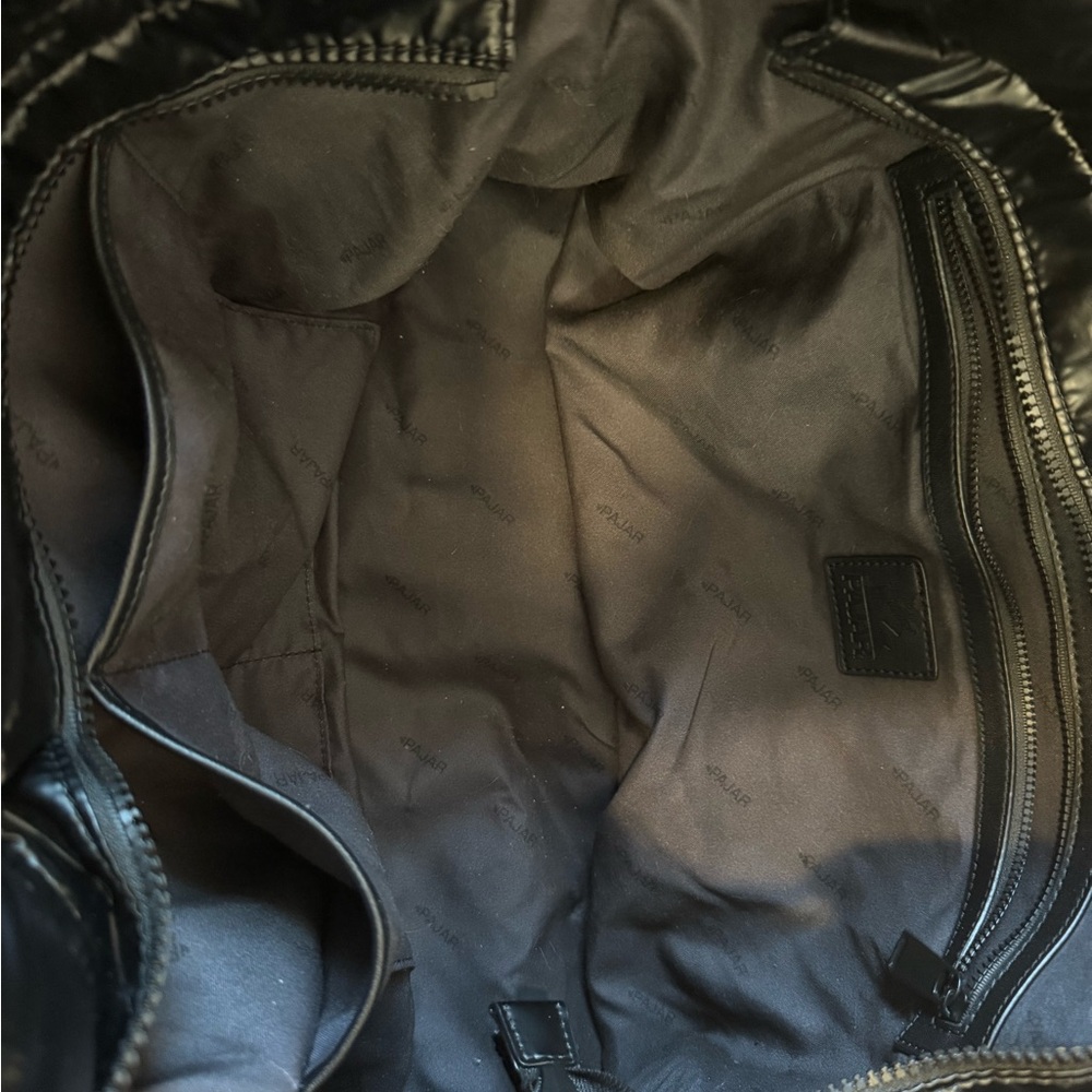 PAJAR Black Quilted Tote EUC - Picture 5 of 6